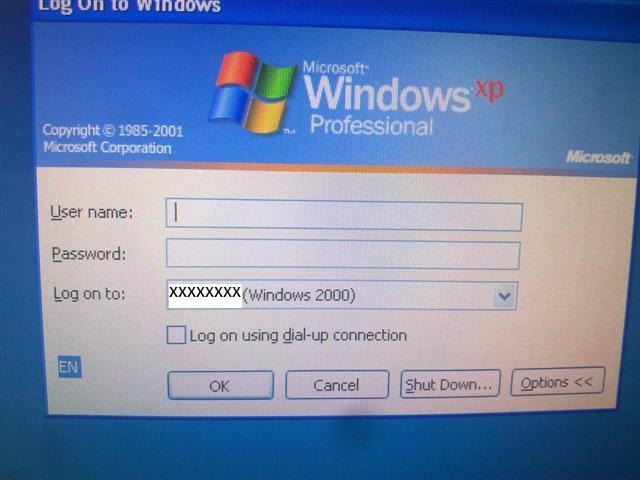 XP logon