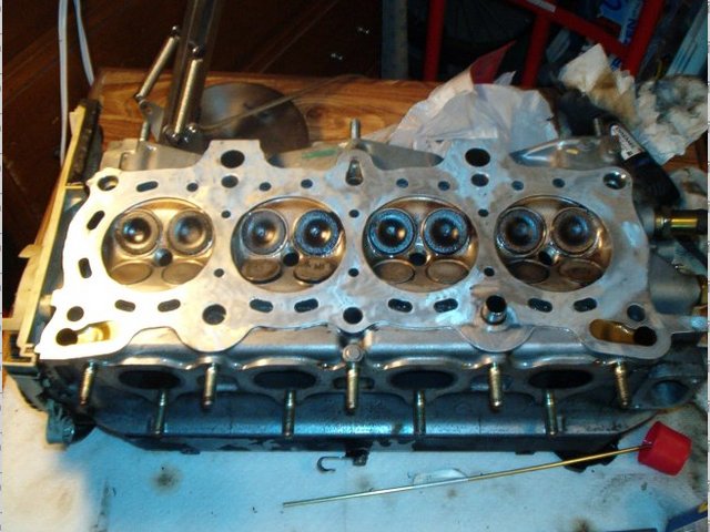 Cleaned up cylinder head