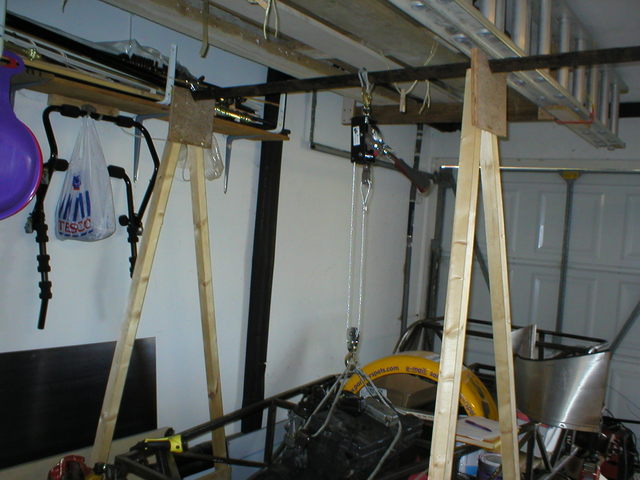 Homemade engine hoist