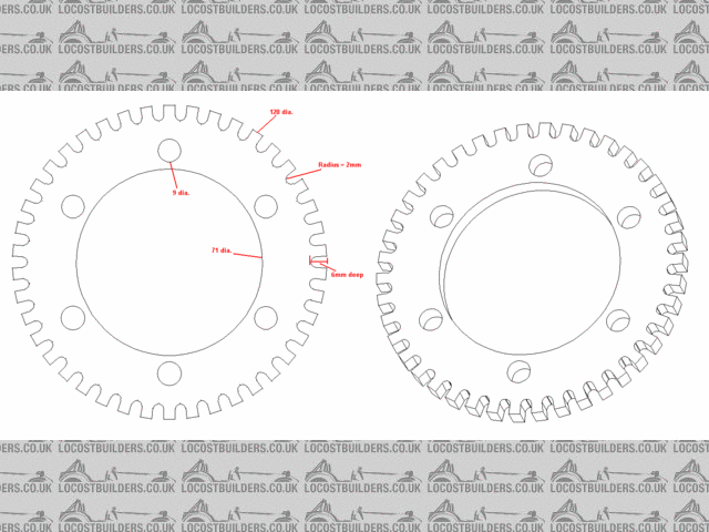 trigger wheel - 42 tooth