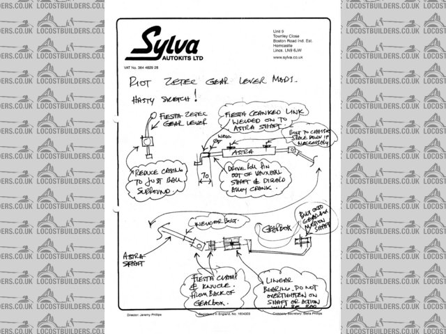 Sylva gear linkage drawing