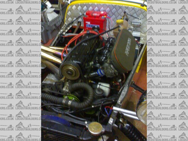 blurred engine bay