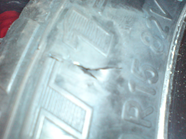 Damaged sidewall