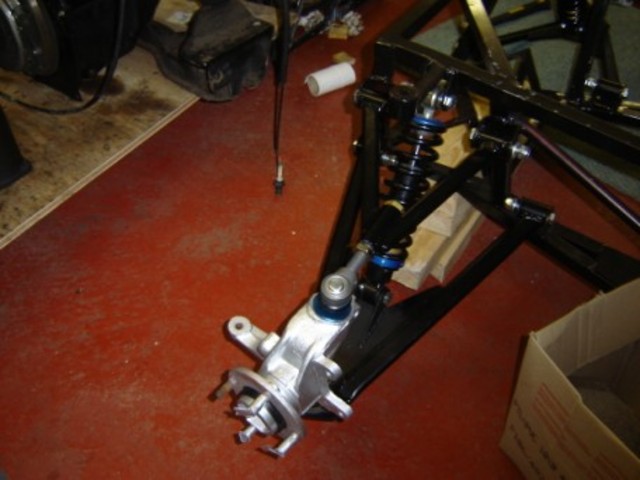 Mockup of front suspension 1