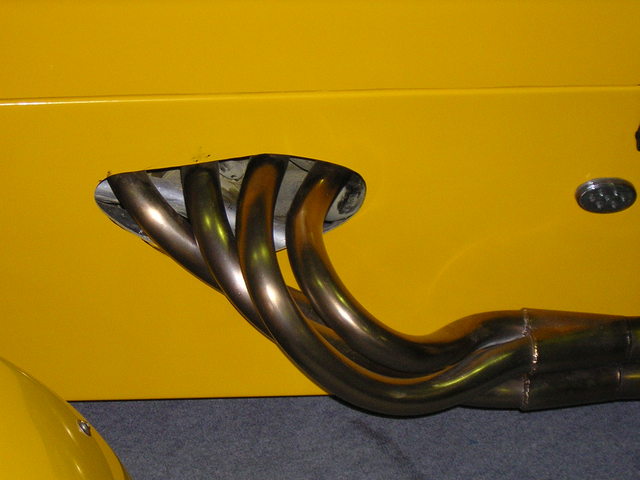 race car blade exhaust