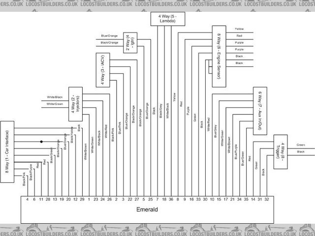 Wiring Loom - Emerald Section