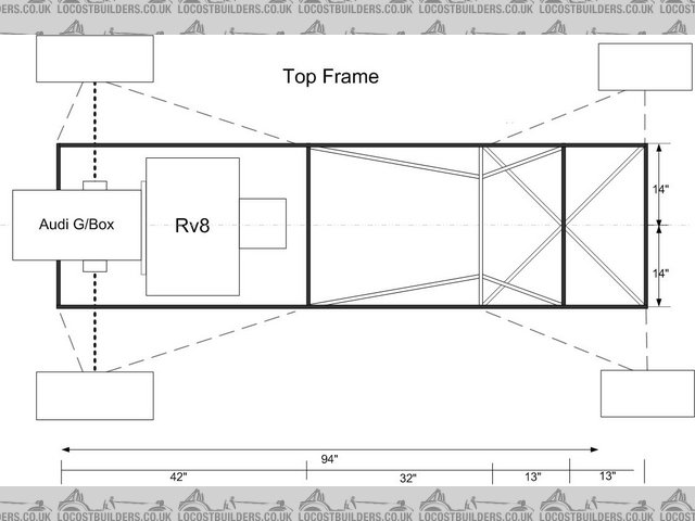 Frame top view