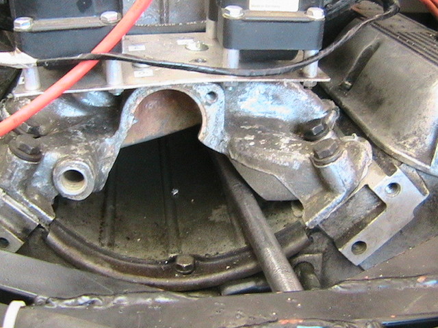 linkage passing through engine