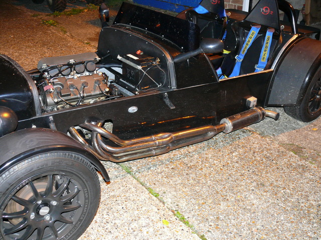 exhaust side ,bonnet off