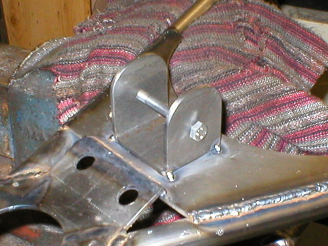 Bracket Tacked to Wishbone