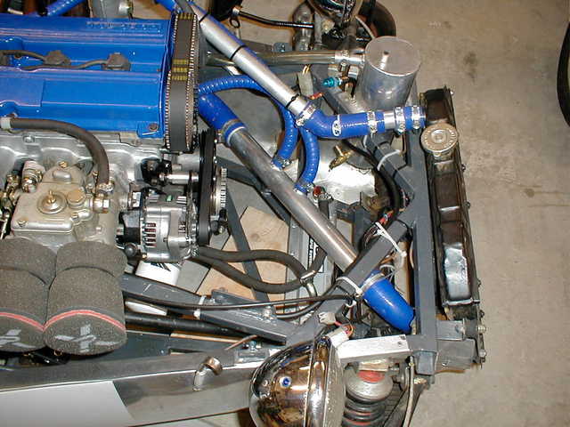 Offside engine / cooling