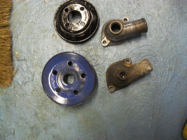 crank/ fan pulleys