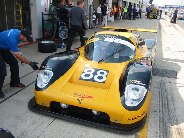 car in pitlane