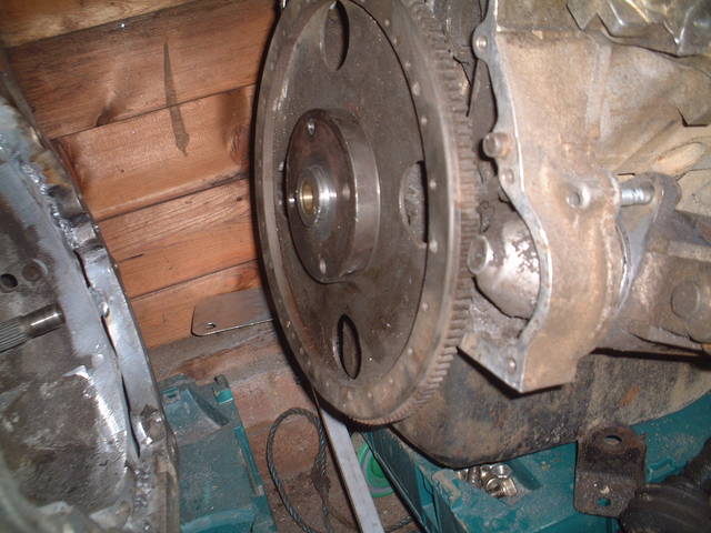 Audi clutch adaptor in place