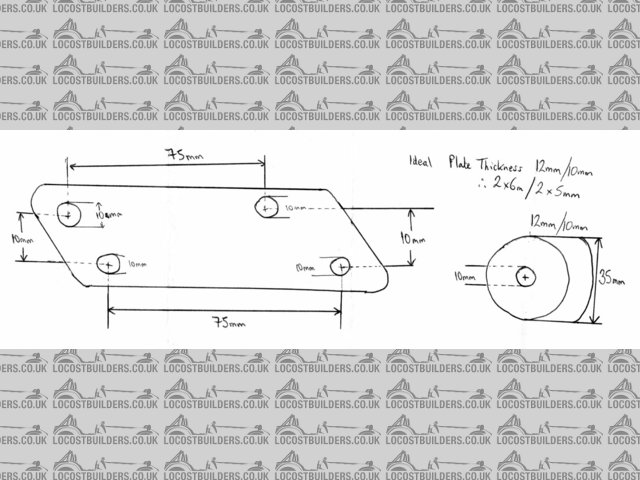 chevette brake bracket