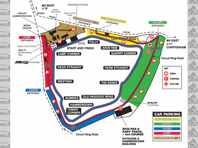 Castle Combe circuit map