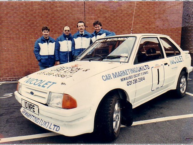 Team photo of the 4x4 ford prototype escort.