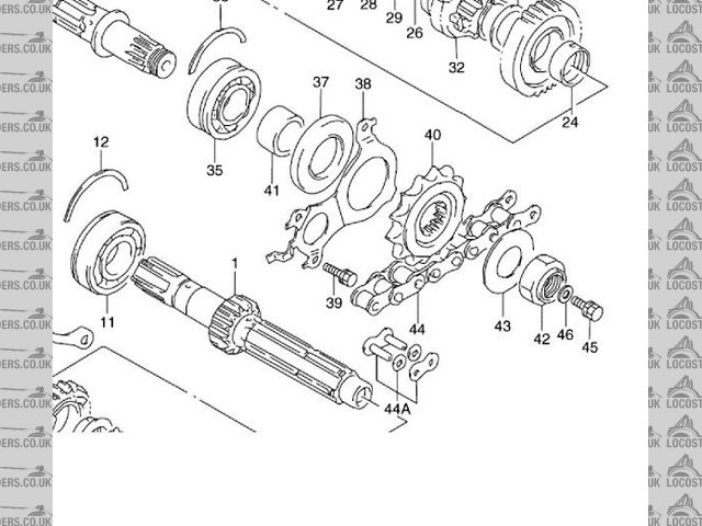 bolt down centre of shaft