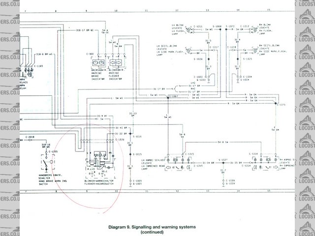 scan of haynes manual explaining 'indicators' sketch