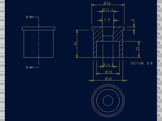 Sierra hub adapter drawing