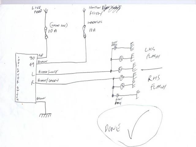 sierra steering columb indicator wiring