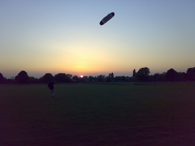 Kite at sunset