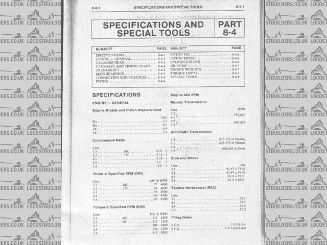 ltd engine specs 1