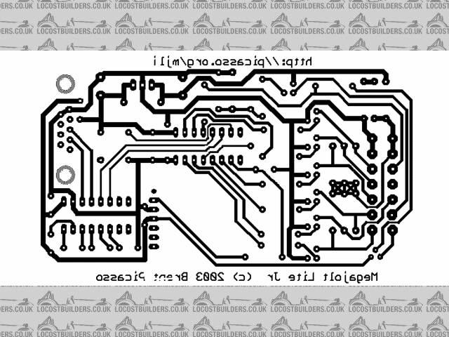 MJLJ PCB Circuit Lines -Mirrored