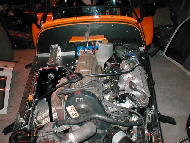 Under bonnet - front view