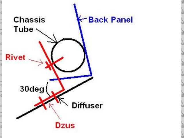 Section through diffuser