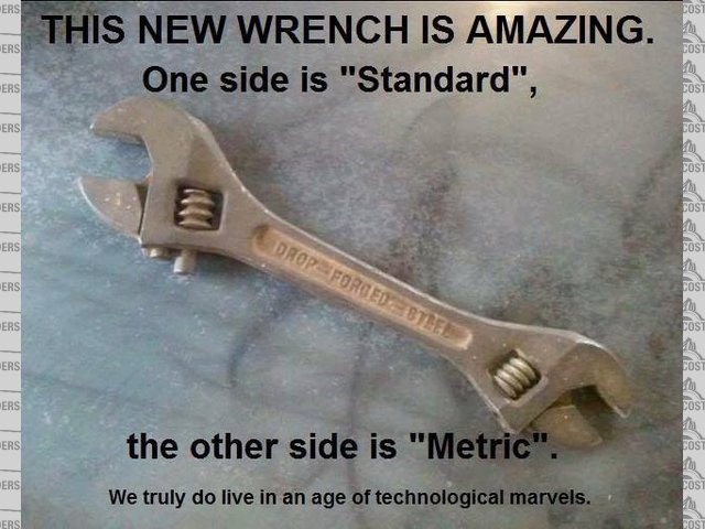 A/F - Metric adjustable spanner