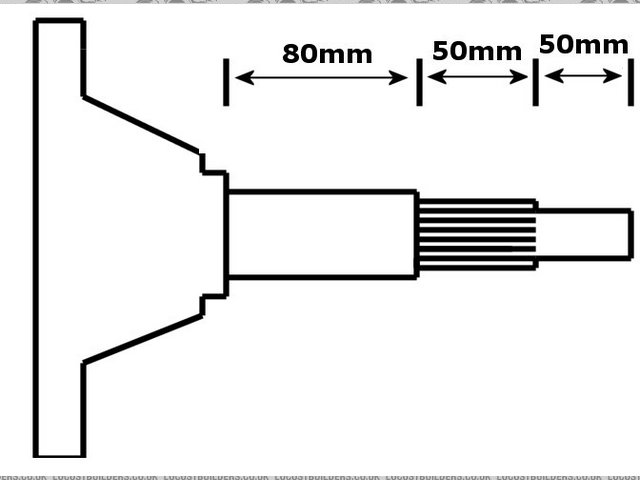 V6 input shaft on type 9 box