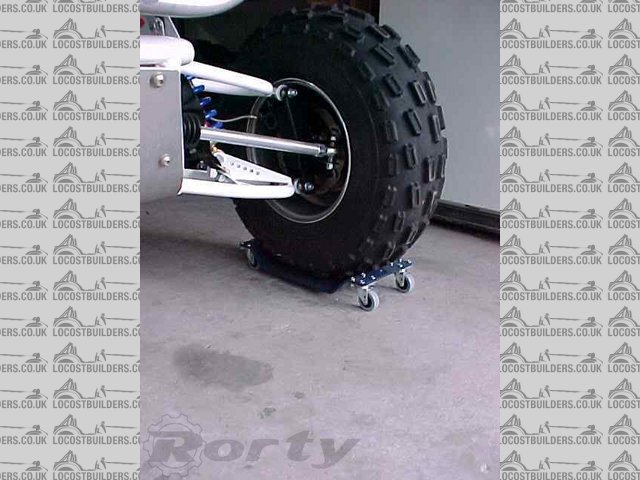 Aluminium wheel dolly.