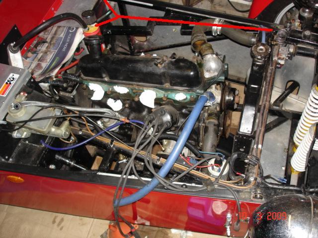 Engine bay Y brace